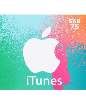 iTunes SAR 75 Card SA Key 